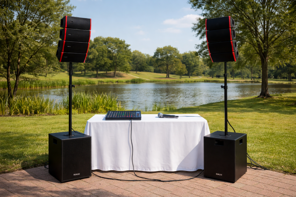 Nate Daniels Professional Sound System Rentals for Outdoor events in Massachusetts